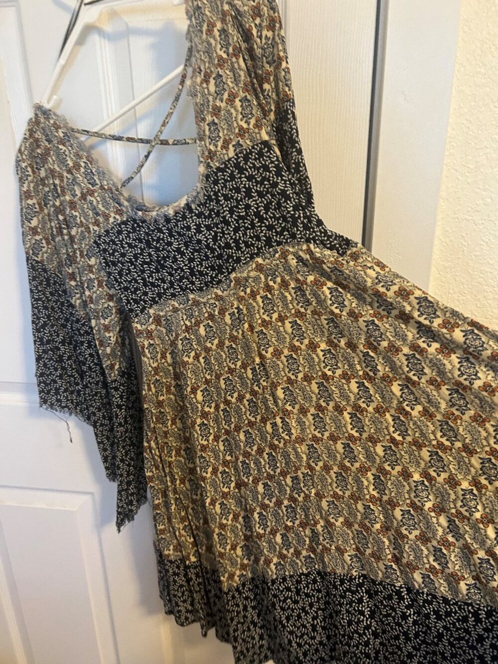 Boho style babydoll dress.  Size small